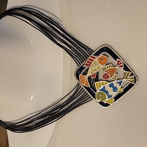 Chicos Tropical Statement Necklace